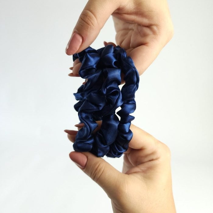 KIT 3 XUXINHAS ANTI FRIZZ E QUEBRA AZUL MARINHO | Soulta - Imagem 2