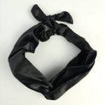 Turbante Preto de Cetim | Soulta