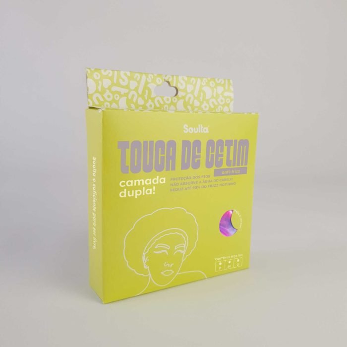 Touca Tie Dye de Cetim Anti Frizz com Elástico Ajustável - CAMADA DUPLA | Soulta - Imagem 5