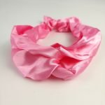 Turbante Rosa Chiclete de Cetim | Soulta - Imagem 2