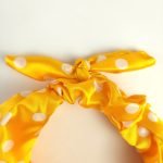 Turbante Poa Amarela de Cetim | Soulta - Imagem 3