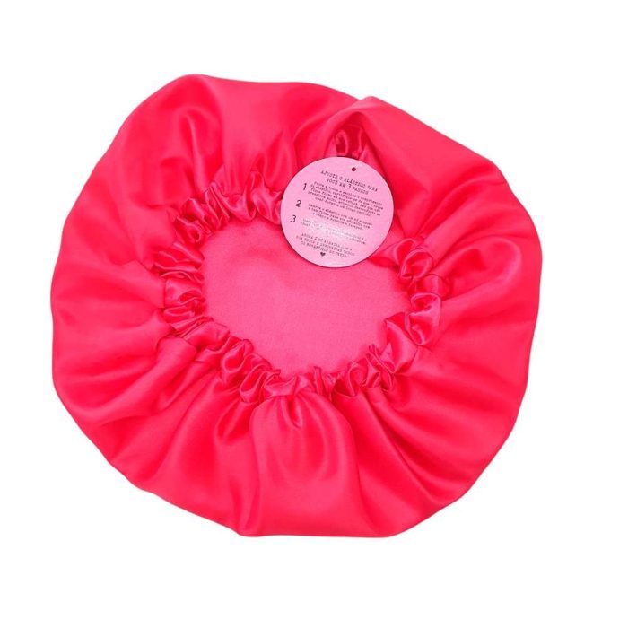 PEQUENOS DEFEITOS Touca PINK POP de Cetim Anti Frizz com Elástico Ajustável - CAMADA UNICA Tamanho:M | Soulta - Imagem 2
