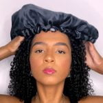 Touca Alongada  Preta Anti- Encolhimento e Frizz | Soulta - Imagem 3