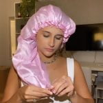 Touca Alongada  Rosa Bebe Anti- Encolhimento e Frizz | Soulta - Imagem 3