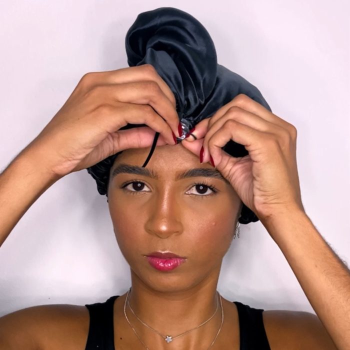 Touca Alongada  Preta Anti- Encolhimento e Frizz | Soulta - Imagem 8