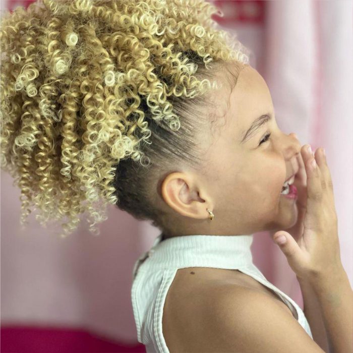 RABO DE CAVALO BIO FIBRA AFRO PUFF LOIRO - 30cm | Soulta - Imagem 3