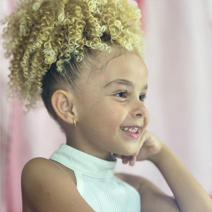 RABO DE CAVALO BIO FIBRA AFRO PUFF LOIRO - 30cm | Soulta - Imagem 5
