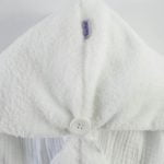 Toalha turbante 2 em 1 - Algodão + Microfibra | Branca - Imagem 10