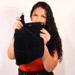 Toalha turbante 2 em 1 - Algodão + Microfibra | Preta - Imagem 4