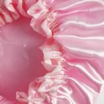 Touca de banho e umectação â€“ Impermeável e com forro de cetim - Rosa Bebe M - Imagem 8