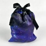 Saquinho Galáxia de Cetim para presente -  Multiuso 15X20 - GALíXIA