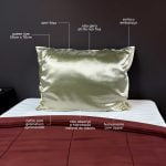 Fronha com ZIPPER Perola de Cetim Anti Frizz - QUEEN SIZE 55X70 - Imagem 2