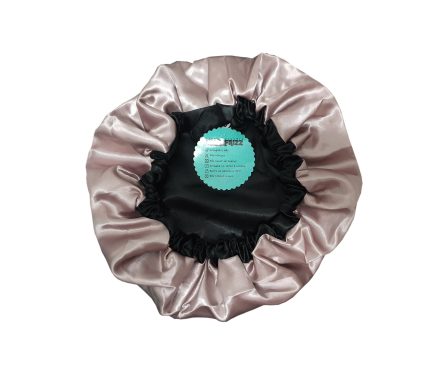 PEQUENOS DEFEITOS-Touca Rosê de Cetim Anti Frizz com Elástico Ajustável - CAMADA DUPLA Tamanho:M
