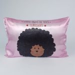 Fronha com ZIPPER Leaozinho de Cetim Anti Frizz - QUEEN SIZE 55X70