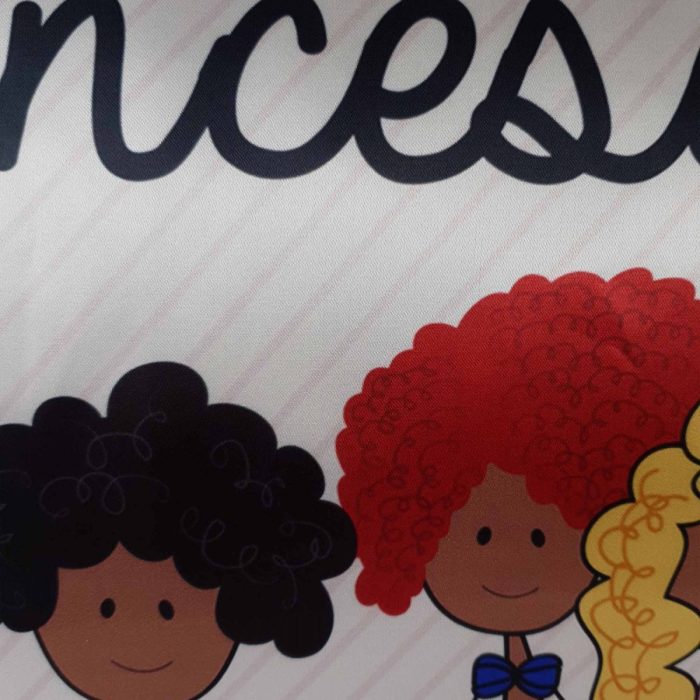 Fronha com ZIPPER Princesas de Cetim Anti Frizz - QUEEN SIZE 55X70 - Imagem 4
