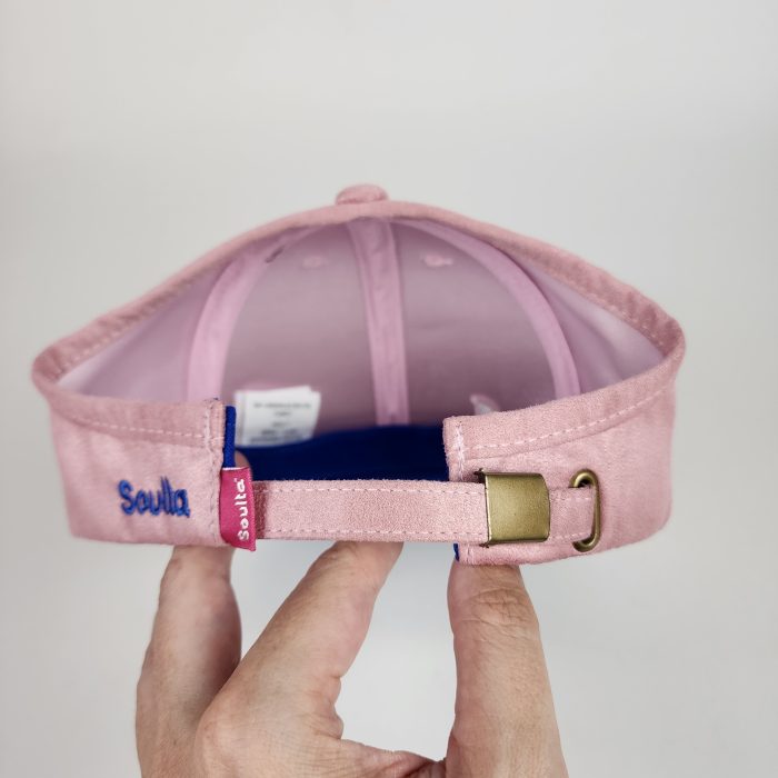 Boné da Soulta: Proteção UV 50+ forro de cetim para Cachos Livres e protegidos - Rosa Bebe - Imagem 2