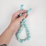 Xuxão Afro Puff de Cetim Soulta - Verde Agua - Imagem 2